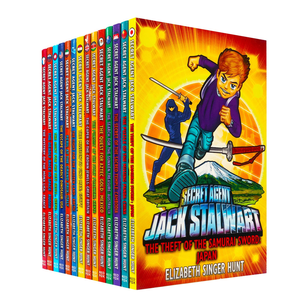 Jack Stalwart, Secret Agent Jack Stalwart By Elizabeth Singer Hunt - 14 Children Books Collection Set