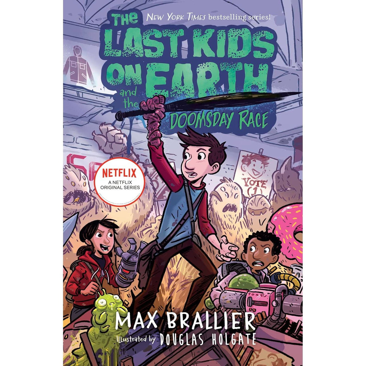 The Last Kids on Earth 3 Books Collection Set by Max Brallier (Books 7-9) (Doomsday Race, Forbidden Fortress, Monster Dimension)