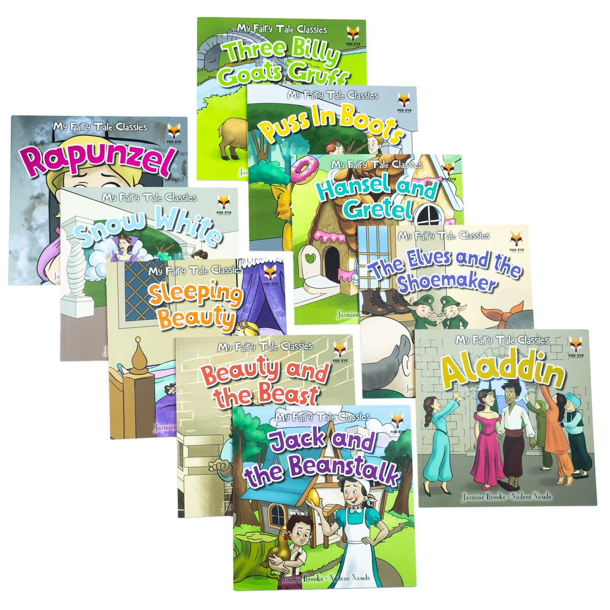 My First Fairytale Childrens Classic 10 Picture Books Collection Set – Aladdin, Beauty & The Beast, Puss in Boots, Jack & The Beanstalk, Hansel & Gretel & More – Storybooks for Kids Ages 3–7