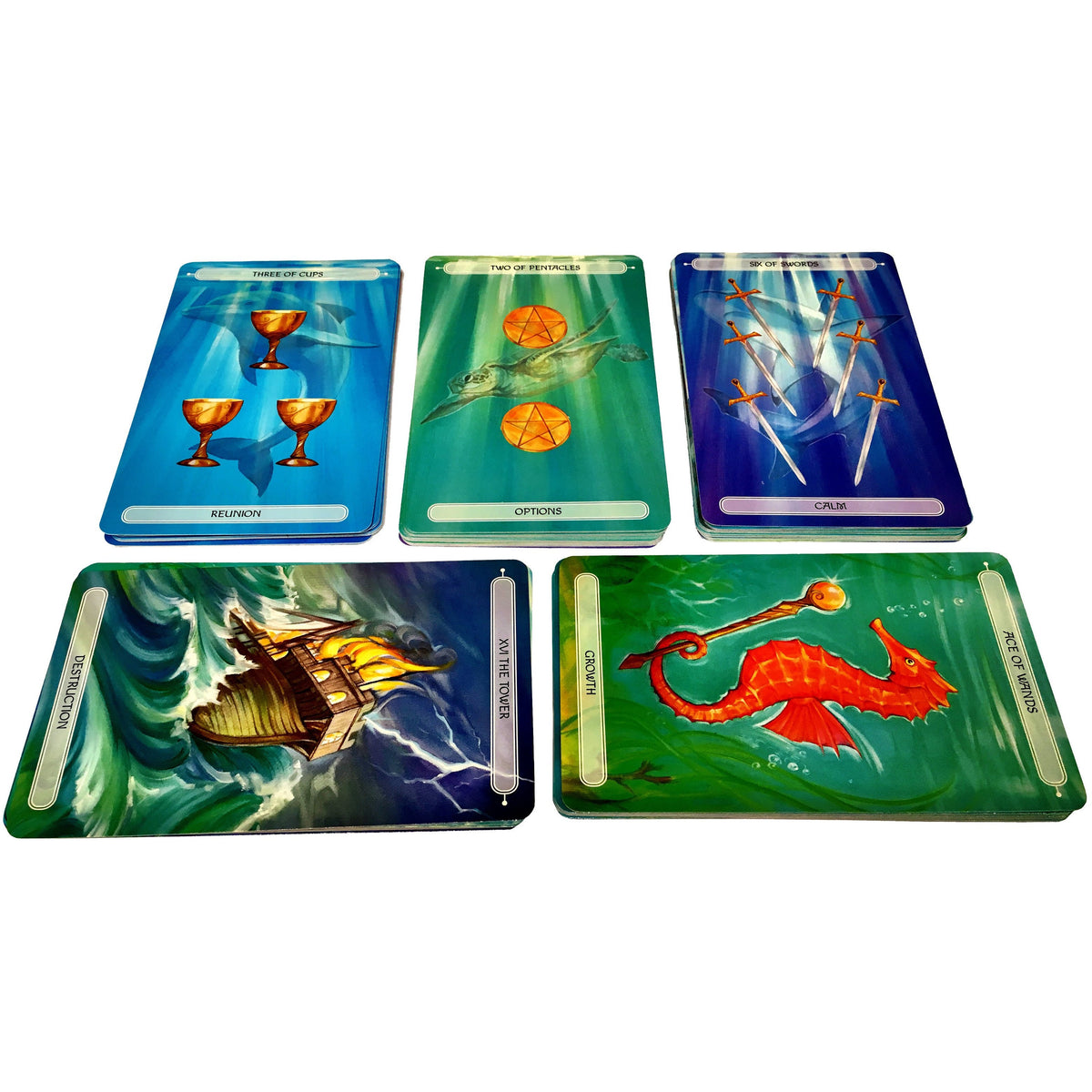 Oceanic Tarot Deck Cards Collection Box Gift Set Mind Body Spirit Mermen Mermaid