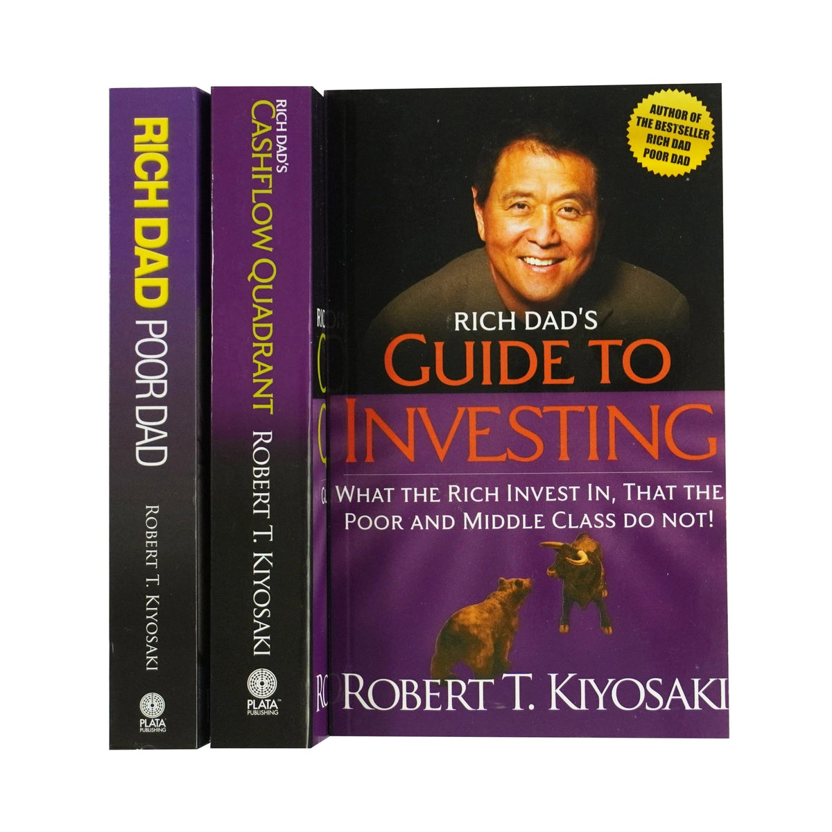 Robert T. Kiyosaki Classics 3 Books Collection Box Set (Rich Dad Poor Dad, Cashflow Quadrant, Guide to Investing)