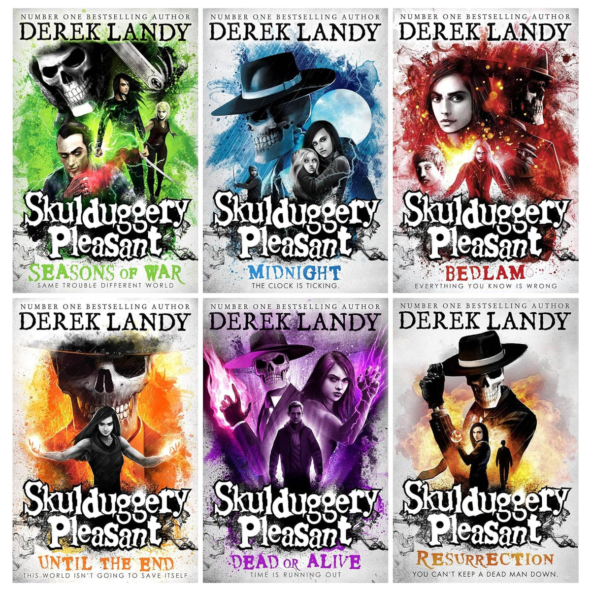 Skulduggery Pleasant Series 6 Books Collection Set by Derek Landy (Books 10–15) | Fantasy Adventure Series for Teens