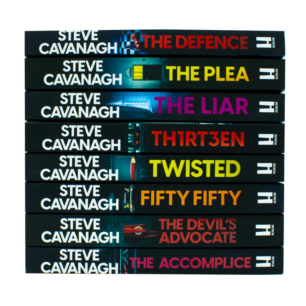 Eddie Flynn Series 8 Books Collection Set By Steve Cavanagh (Twisted, Thirteen, The Accomplice, The Defence, The Plea, The Liar, Fifty-Fifty, The Devil's Advocate)
