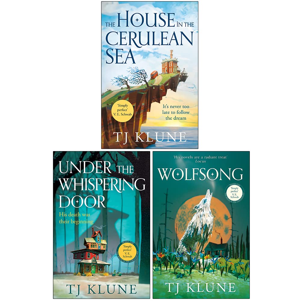 TJ Klune Collection 3 Books Set (The House in the Cerulean Sea, Under the Whispering Door, [h] Wolfsong)