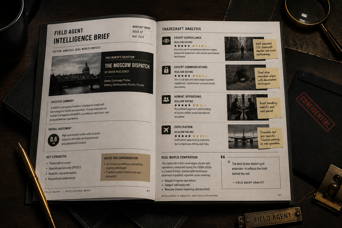 UNIT 3877 - FIELD AGENT THREE-MONTH ESPIONAGE FICTION SUBSCRIPTION