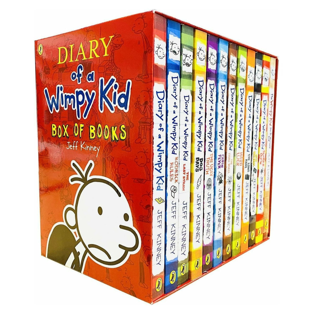 12 X Diary of a Wimpy Kid by Jeff Kinney - 12 Books Collection Set
