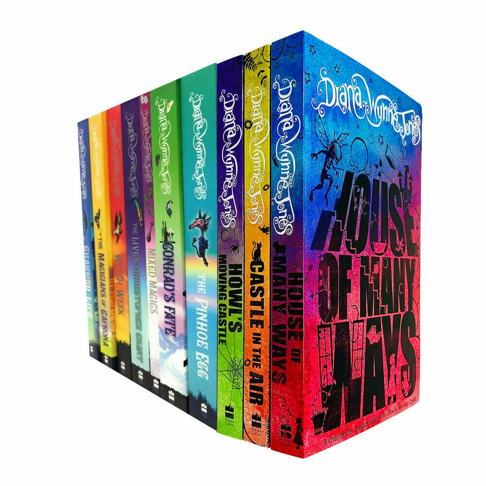 Chrestomanci Series & Howl's Moving Castle Series 10 Books Collection Set By Diana Wynne Jones