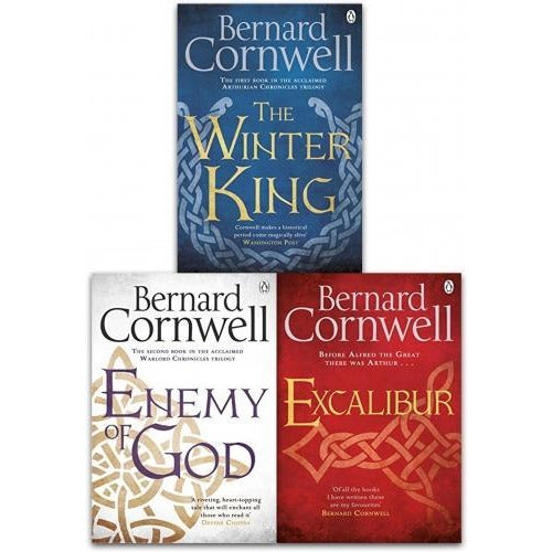 Bernard Cornwell Warlord Chronicles Collection 3 Books Set The Winter King Excalibur And  Enemy Of..