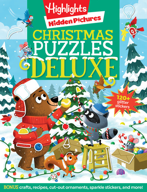 Christmas Puzzles Deluxe: Holiday-Themed Activity Book with Christmas Puzzles and Creative Crafts, Christmas Gift for Kids Ages 4-8: Holiday-Themed Activity Book with Christmas Puzzles and Creative Crafts, Christmas Gift for Kids Ages 4-8