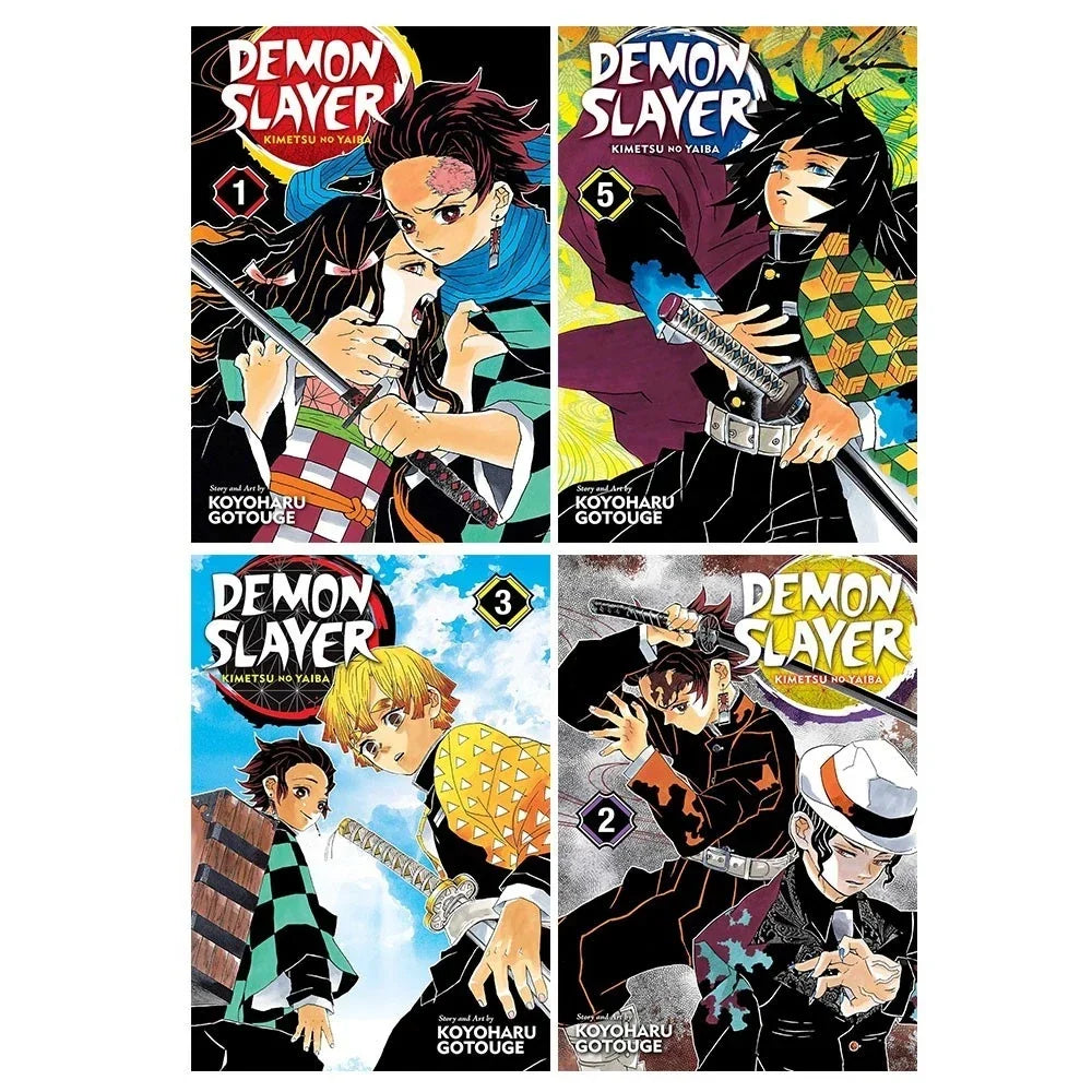 Share Demon Slayer Kimetsu no Yaiba 4 Books Set by Koyoharu Gotouge (Vol. 1,2,3,5)