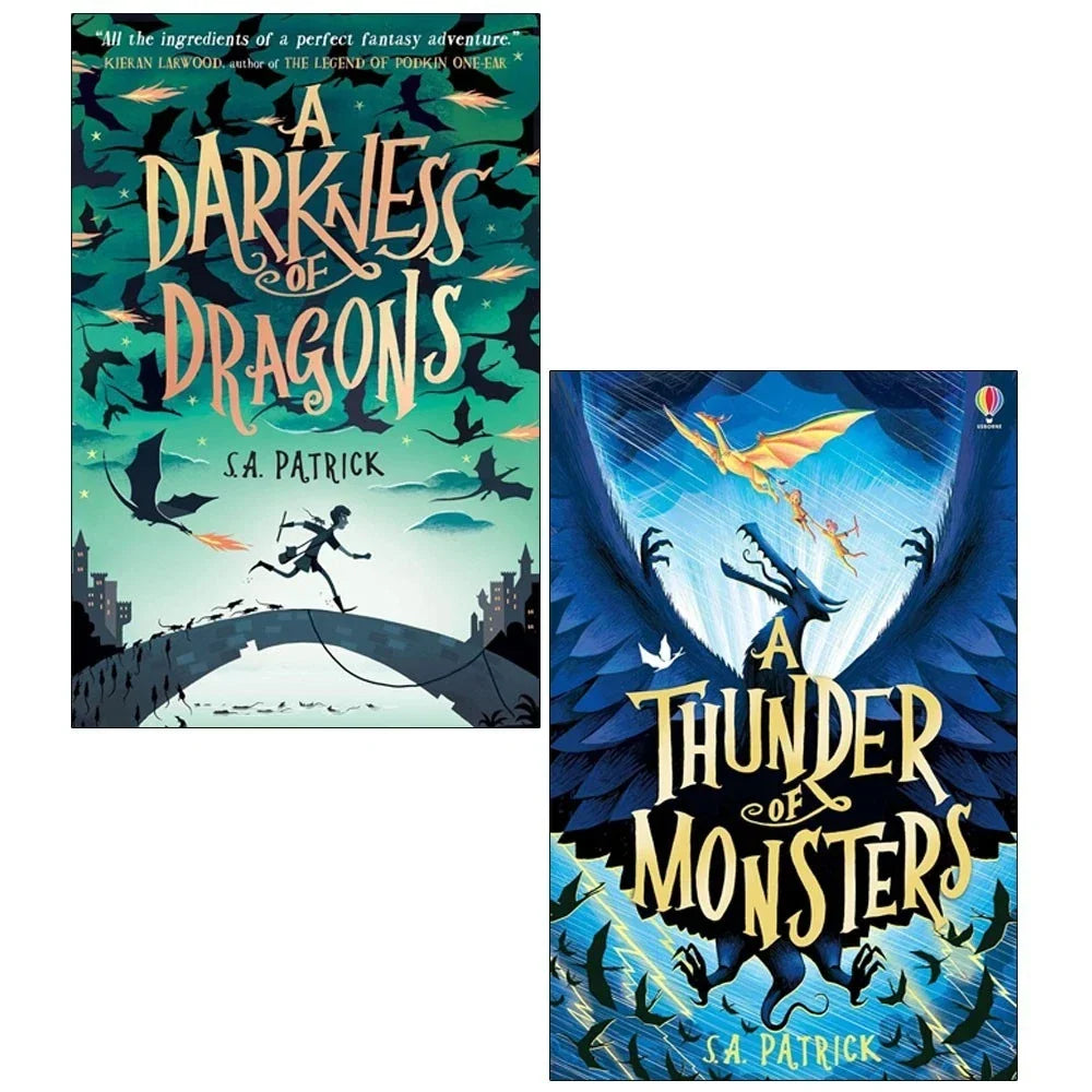 Songs of Magic 2 Books Collection Set by S.A Patrick (A Darkness of Dragons  & A Thunder of Monsters )