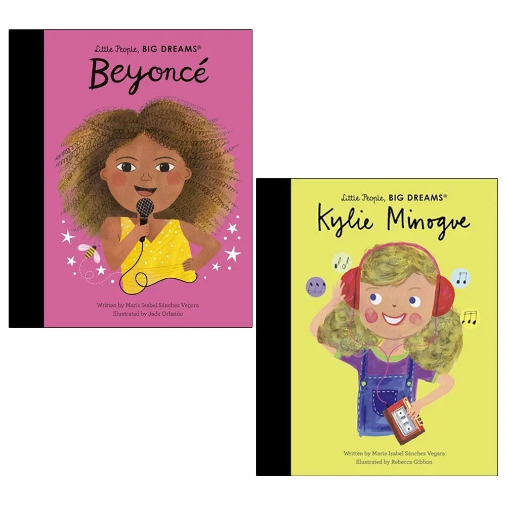 Little People, BIG DREAMS Series 2 Picture Books Collection Set by Maria Isabel(Beyoncé & Kylie Minogue )