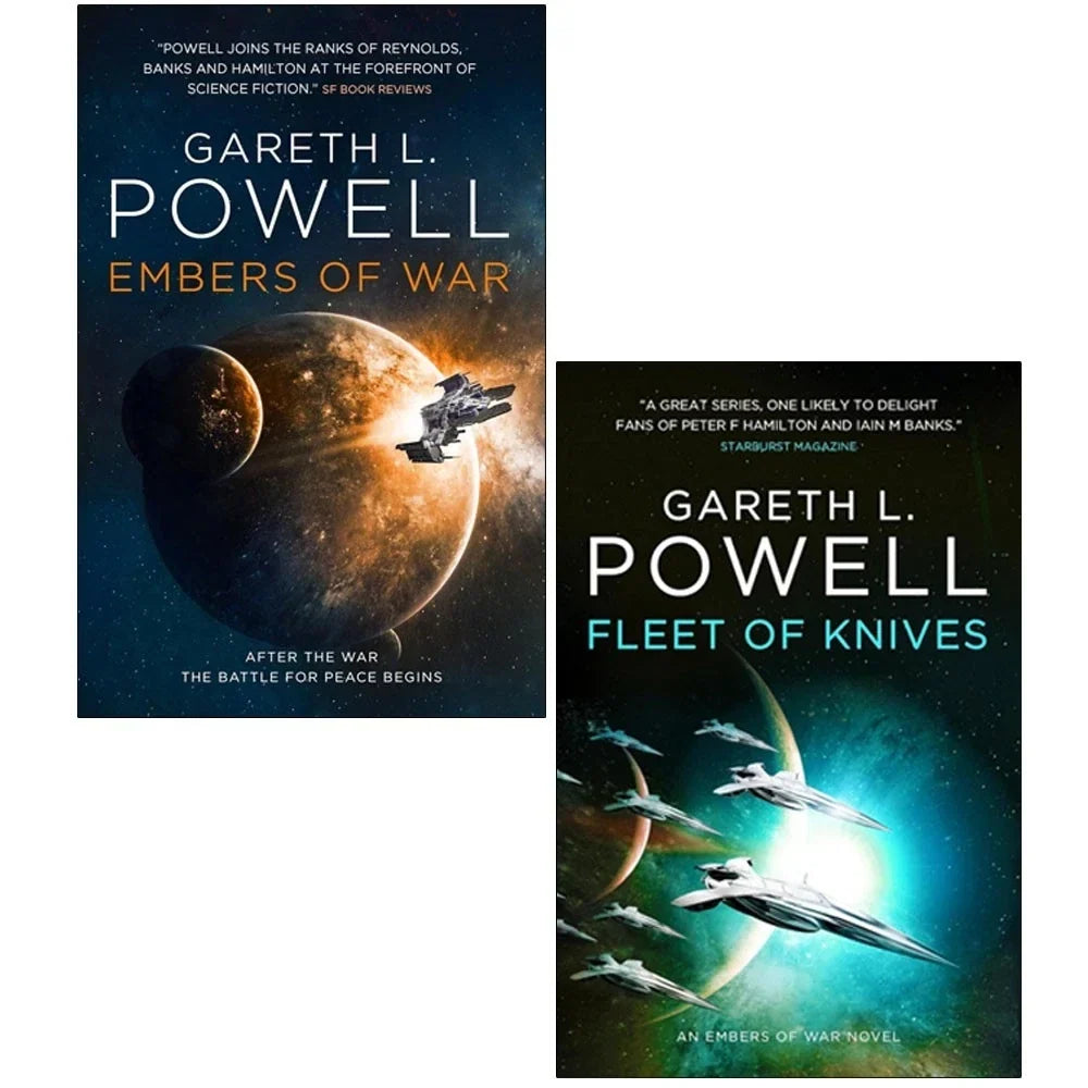 Embers of War Series 2 Books Collection Set By Gareth L. Powell(Embers of War & Fleet of Knives)