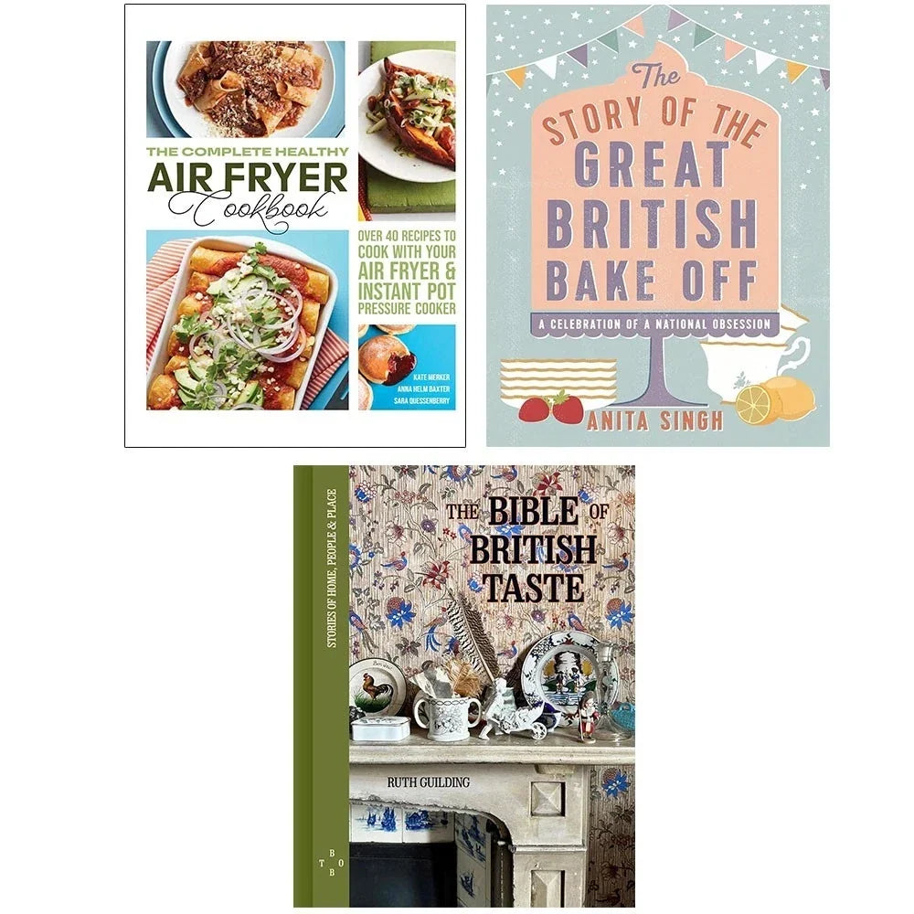 Bible of British Taste, Healthy Air Fryer,Story of The Great British 3 Books Collection Set