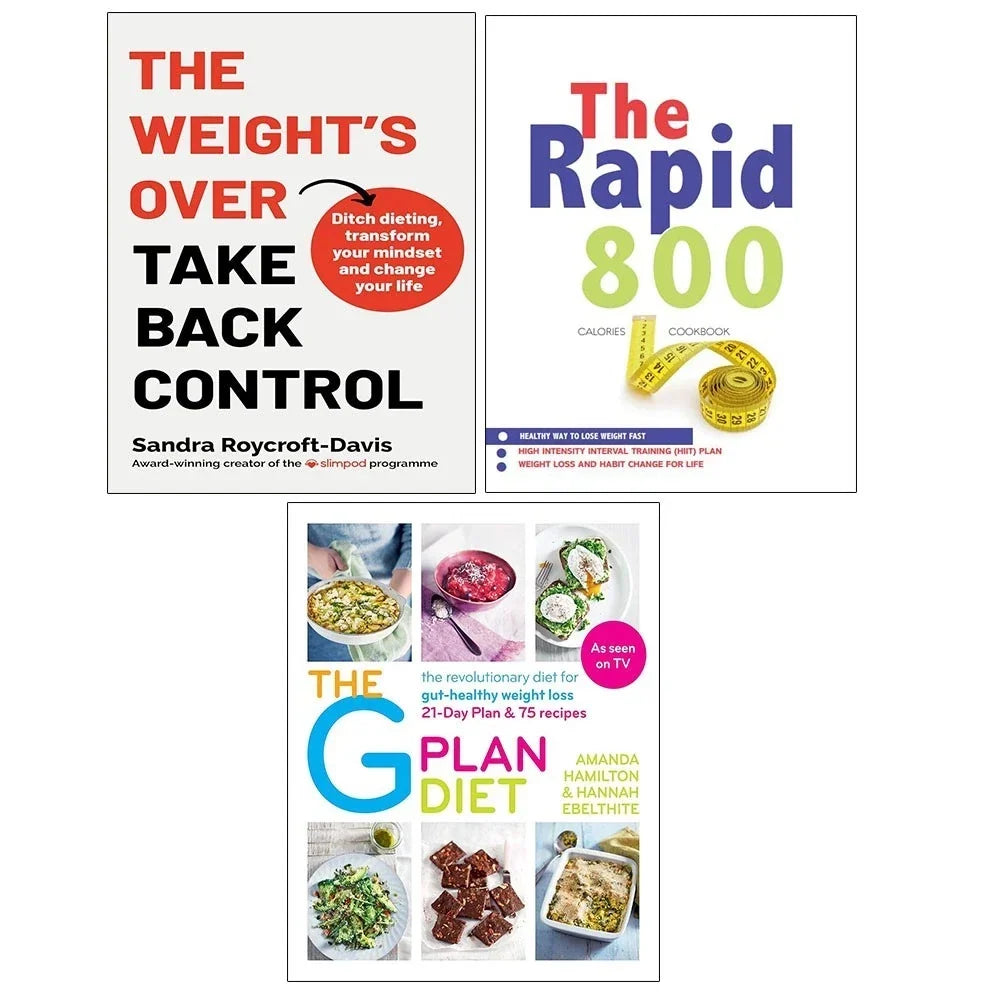 Weight's Over Take Back Control,Rapid 800 &The G Plan Diet Cookbook 3 Books Collection Set