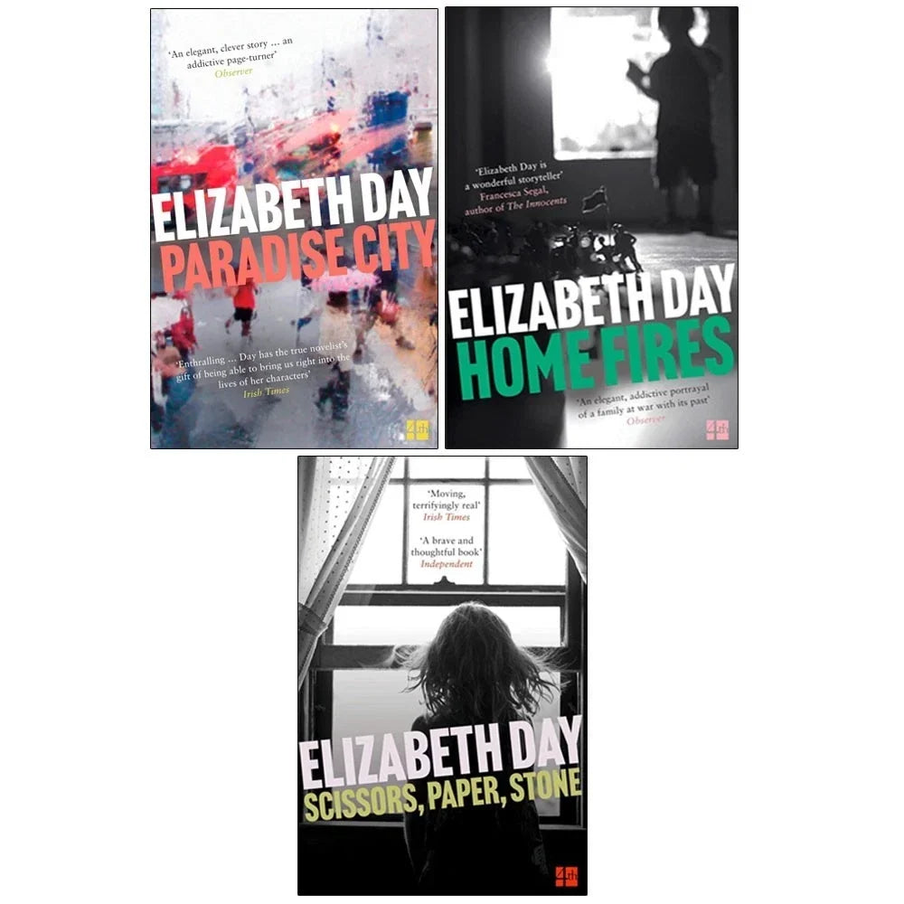 Elizabeth Day Collection 3 Books Set (Paradise City, Home Fires, Scissors Paper Stone)