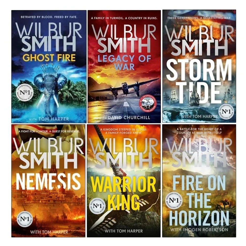 Courtney Family Novels Series 19-24 Collection 6 Books Set by Wilbur Smith