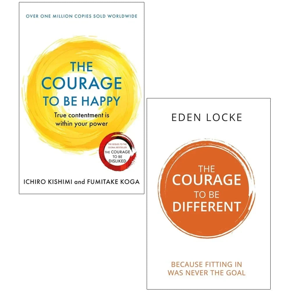 Courage to beHappy Ichiro Kishimi,Courage To Be Different Eden Locke 2 Books Collection Set