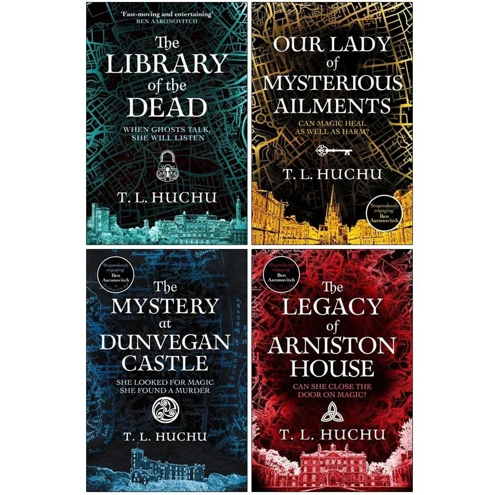 Edinburgh Nights Series 4 Books Collection Set By T. L. Huchu Mystery(Library of the Dead,Our Lady of Mysterious Ailments,The Mystery at Dunvegan Castle & The Legacy of Arniston House)
