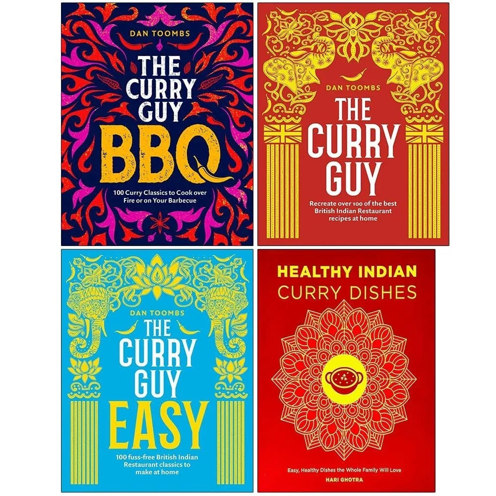 Curry Guy BBQ, Curry Guy,Curry Guy Easy,Healthy Indian Curry 4 Books Collection Set