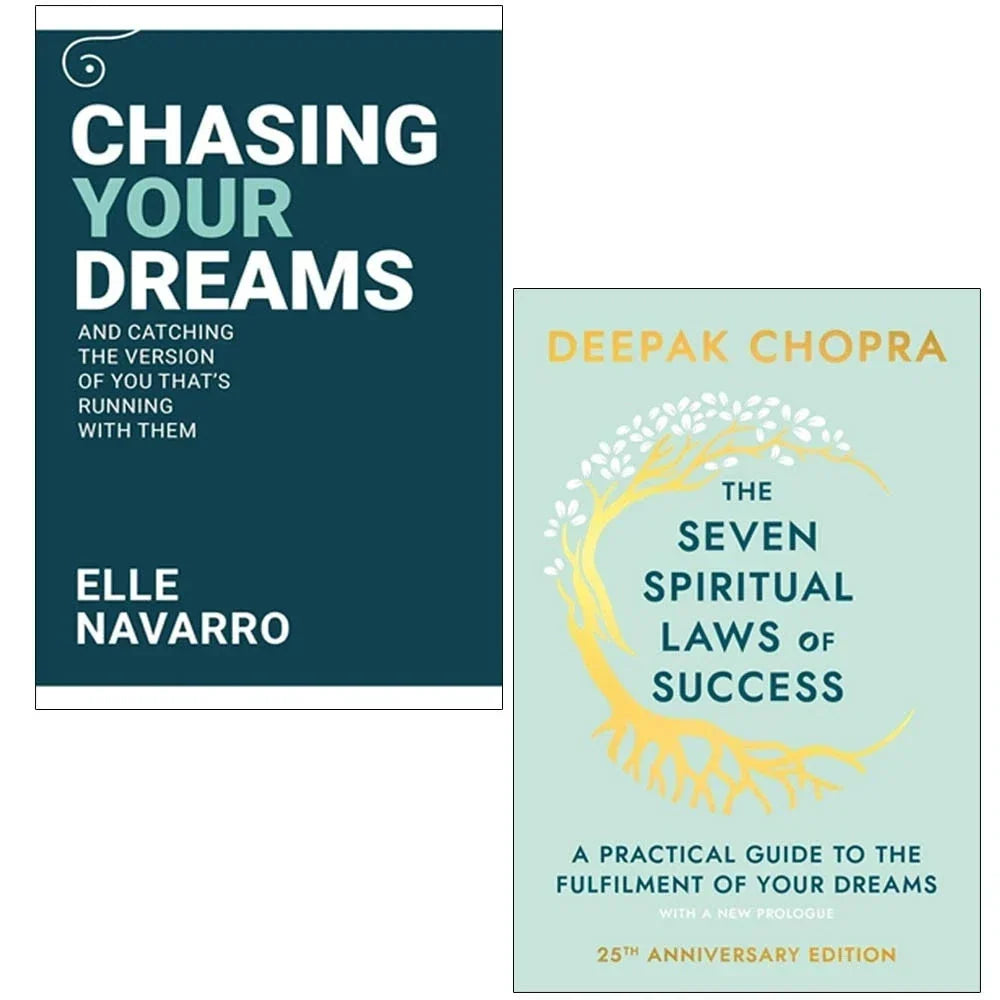 Chasing Your Dreams By Elle Navarro, The Seven Spiritual Laws Of Succes By Dr Deepak Chopra 2 Books Collection Set