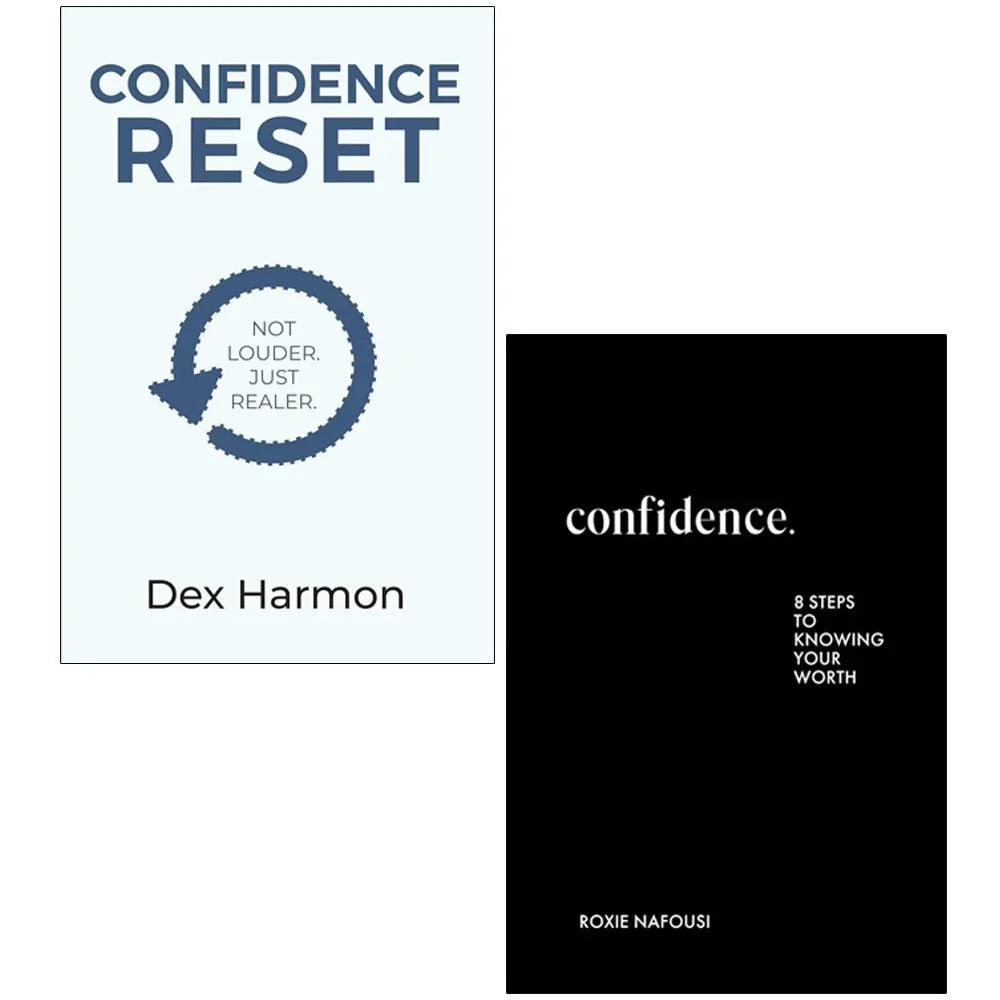 Confidence Reset Not Louder Just Realer By Dex Harmon, Confidence [h] By Roxie Nafousi 2 Books Collection Set