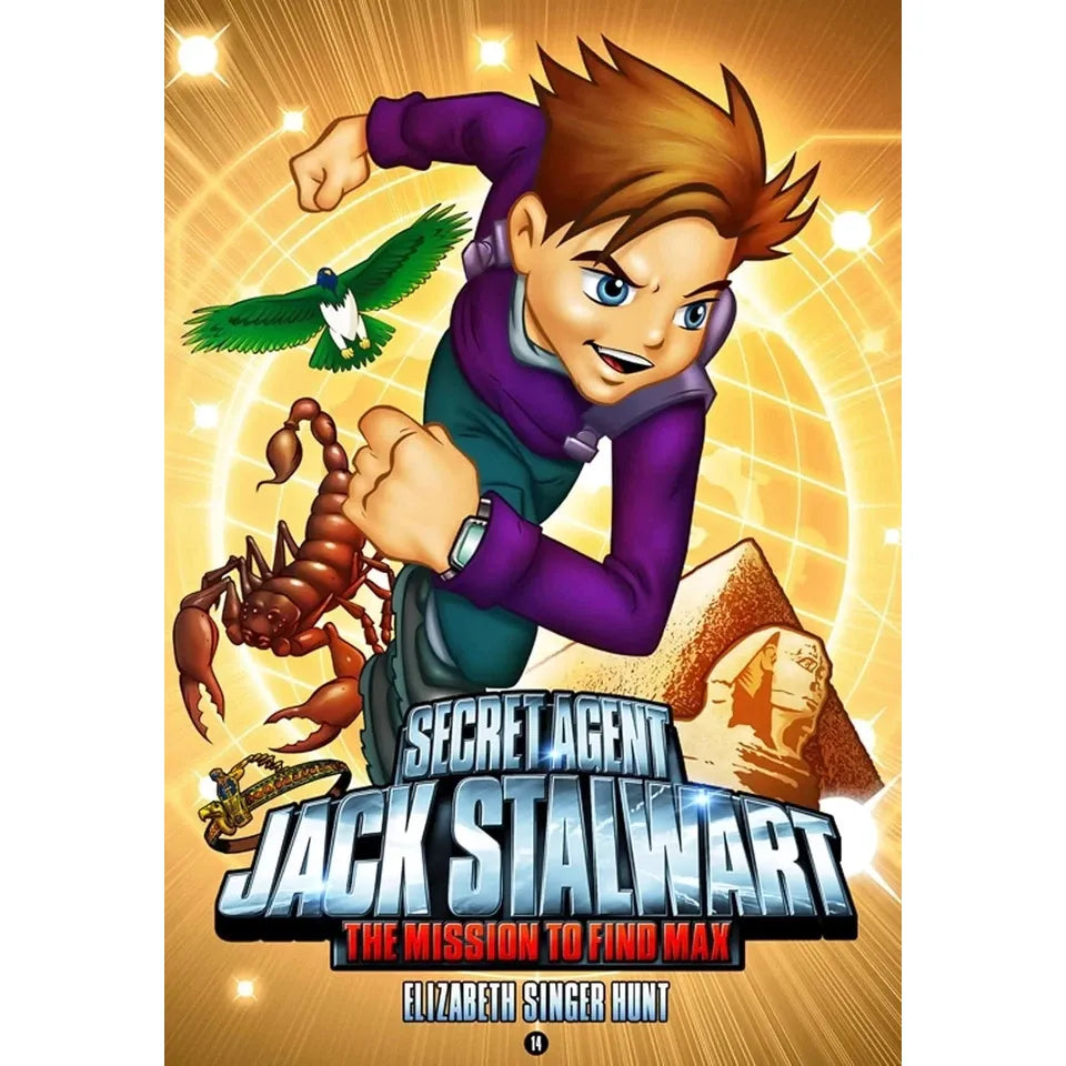 Secret Agent Jack Stalwart Collection 3 Books Set by Elizabeth Singer Hunt(Book 11,13,14)