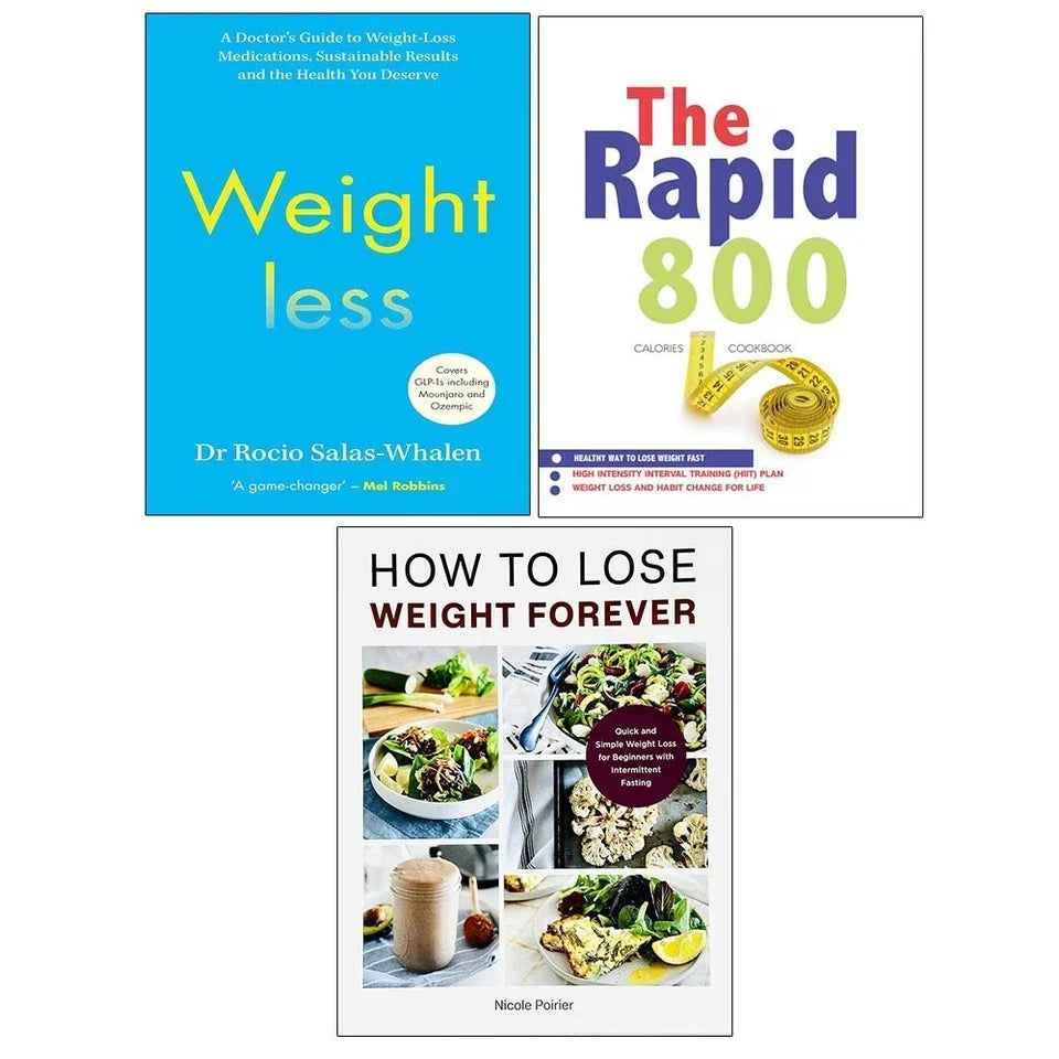 Weightless(HB), How to Lose Weight Forever, Rapid 800 Cookbook 3 Books Collection Set