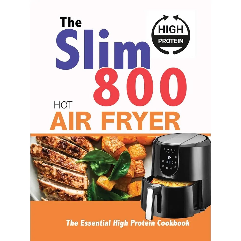 Healthy in One(HB), Slim 800 Hot Air Fryer,Ultimate Tasty High Protein 3 Books Collection Set