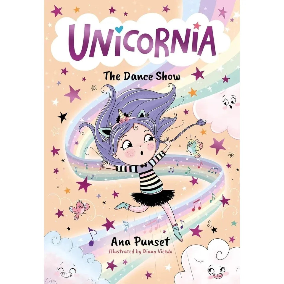 Unicornia Series 5 Books Collection Set By Ana Punset(Learning to Fly,A Magical Birthday,The Cupcake Contest,The Dance Show &The Frozen Palace)