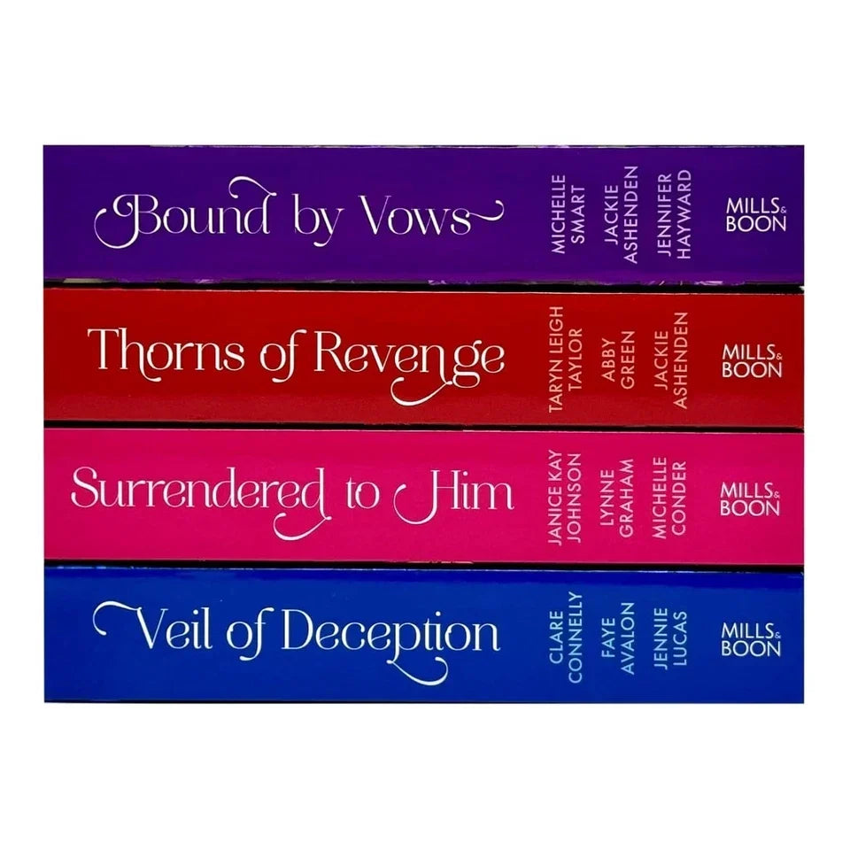 Bound By Vows, Veil Of Deception, Surrendered To Him, Thorns Of Revenge 4 Books CollectionSet