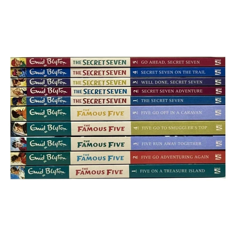 The Best of Enid Blyton The Famous Five & The Secret Seven Adventures 10 Books Collection Set (Five on a Treasure Island, Go Adventuring Again & More)
